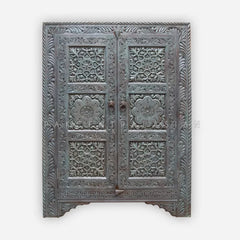 Sulemani Hand Carved Pine Almirah 4ft I
