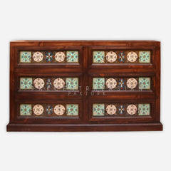 Akbari (Hand Painted) 6 Drawer Chester I