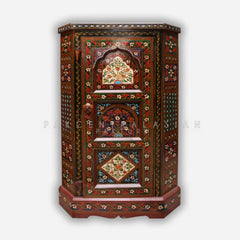 Akbari Hand Painted Corner Cabinet Big
