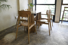Nordic Dining Table with 6x Chairs