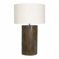 Wood Log Side Table Lamp II