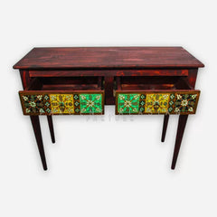 Akbari (Hand Painted) 2 Drawer Console I