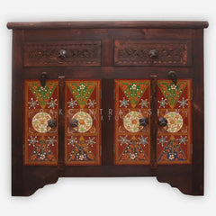 Akbari Hand Painted Swirl Cabinet