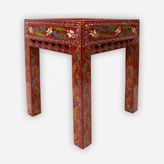 Turkish Design Red Side Table