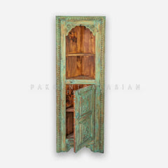Sulemani Hand Carved Corner Cabinet