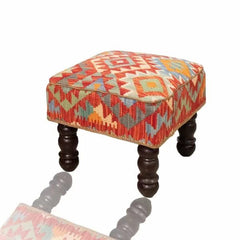 Square Kilim Stool