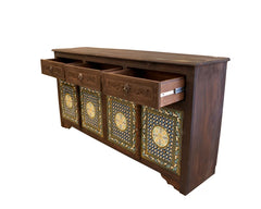Akbari (Hand Painted) Buffet Sideboard 6ft (Turquoise)