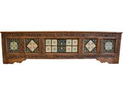 AKBARI BED WITH 2x SIDE TABLES (TURQOISE)