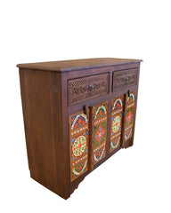 Akbari Hand Painted Swirl Cabinet I