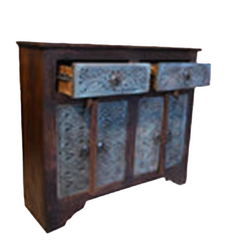 Sulemani Hand Carved Swirl Cabinet