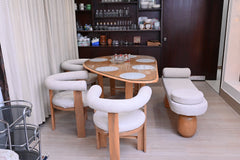Nordic Dining Table with 4x Chairs & Bench