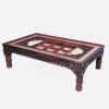 Mughlai Hand Painted & Carved Center Table