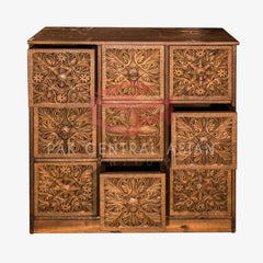 Sulemani (Hand Carved) 9 Drawer Chester