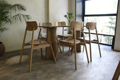 Nordic Dining Table with 6x Chairs