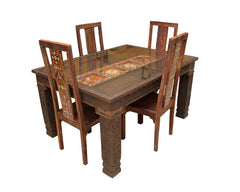 Piller Design Dining Table (5ft) with 4x Chairs