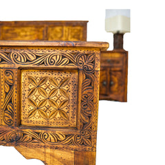 SULEMANI BED WITH 2x SIDE TABLES / 2X LAMPS