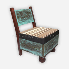 Sulemani Hand Carved Single Drawer Chair