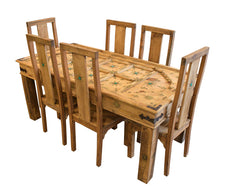 Turkan Dining Table with 6x Chairs