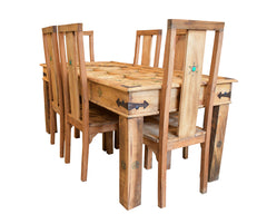 Turkan Dining Table with 6x Chairs