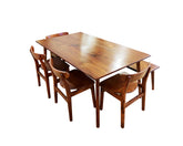 PHOENCIAN DINNING TABLE WITH 4x CHAIR / 1x BENCH