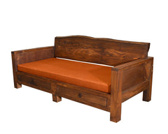 URHANI WOODEN DAY BED WITH 2 DRAWERS