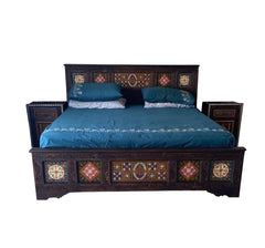 AKBARI BED II With 2x SIDE TABLES