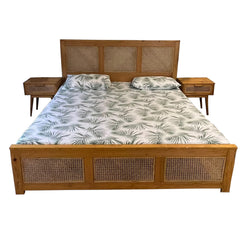 NORAI BED WITH 2x SIDE TABLES