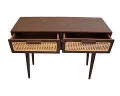 Norai (Cane) 2 Drawer Console I
