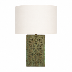 Wood Log Side Table Lamp IV