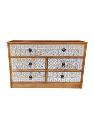 Sulemani (Hand Carving) 5 Drawer Chester (Horizontal)