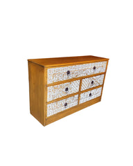 Sulemani (Hand Carving) 5 Drawer Chester (Horizontal)