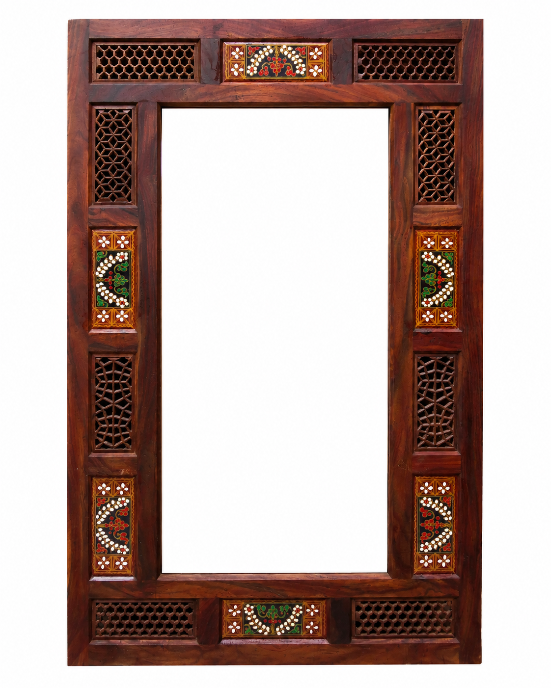 Wooden Jali Mirror