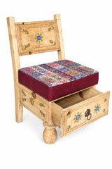 Turkan Single Drawer Chair