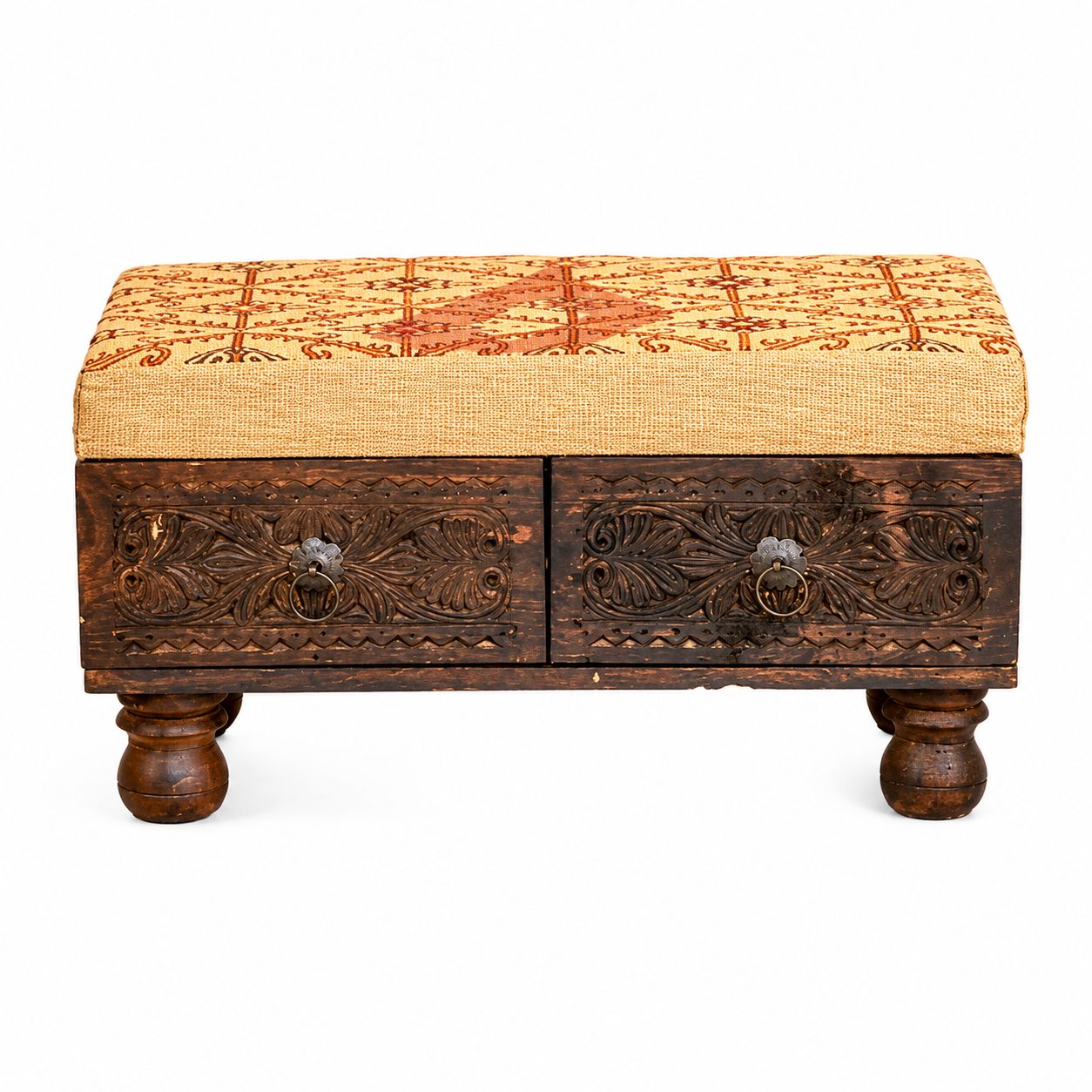 Sulemani 2 Drawer Stool - III