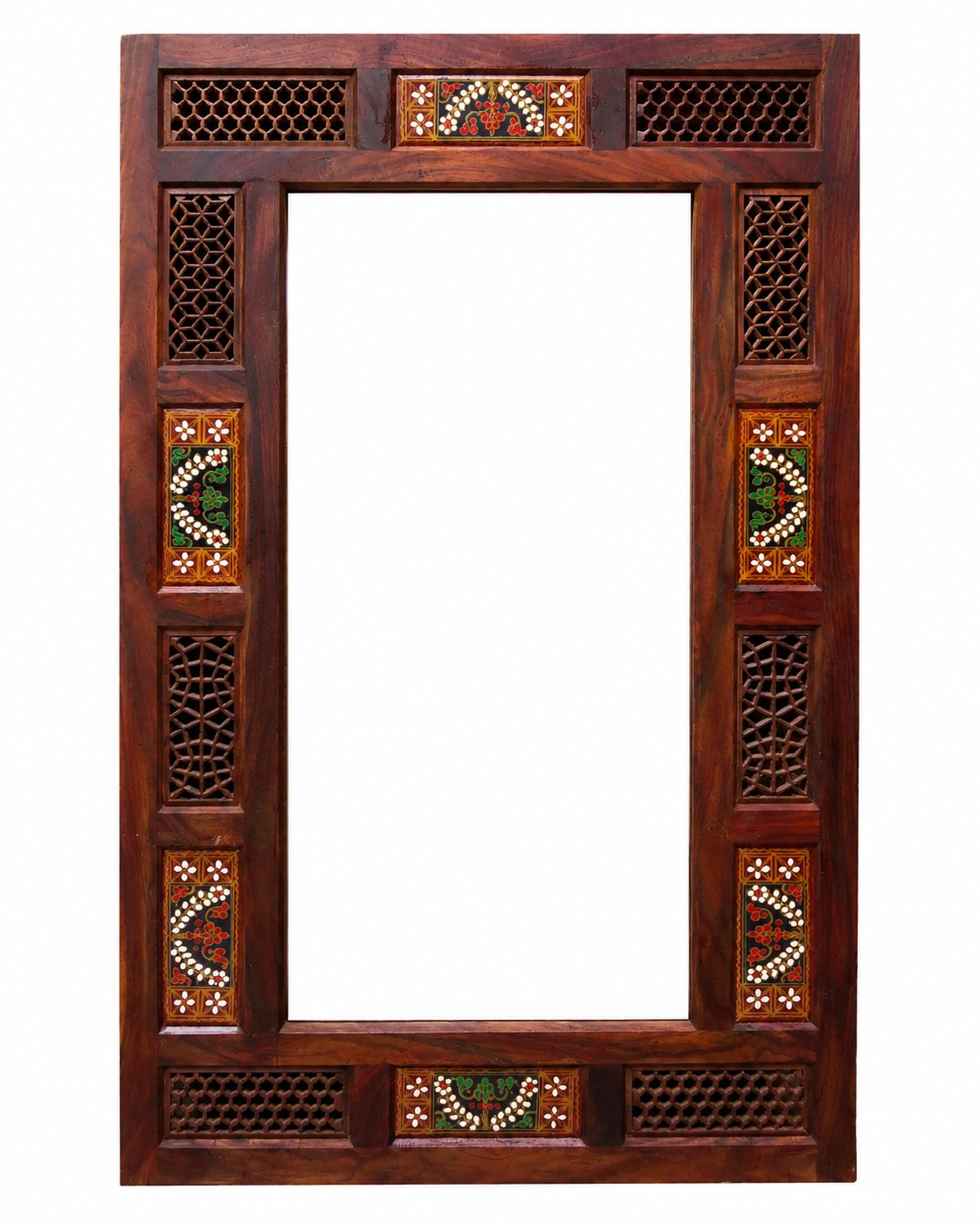 Wooden Jali Mirror