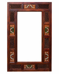 Wooden Jali Mirror