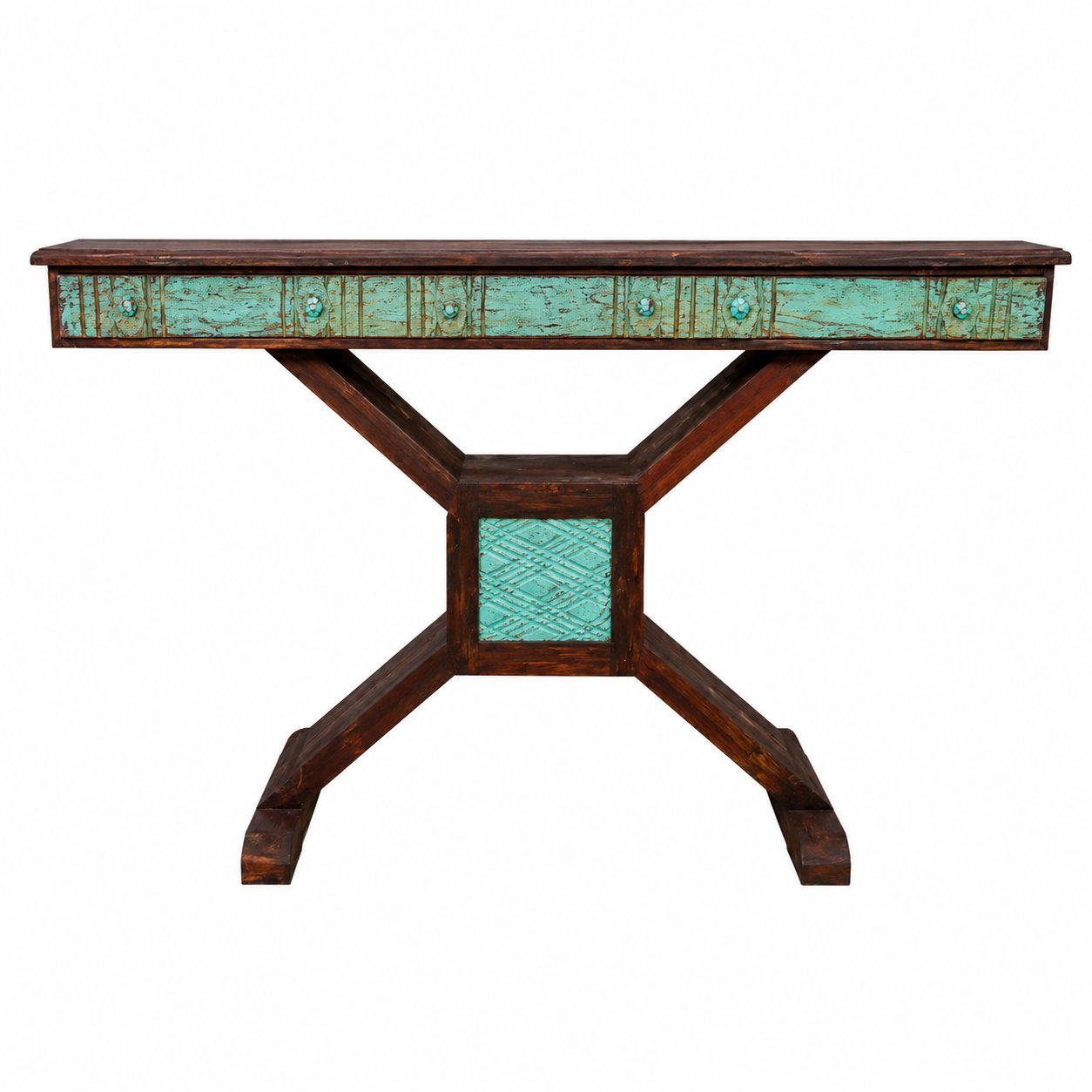 Sulemani Glass Top Console