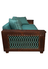 Iron Jaali 3 seater Sofa