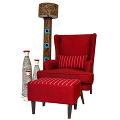 Phoenician High Back Chair & Foot Rest