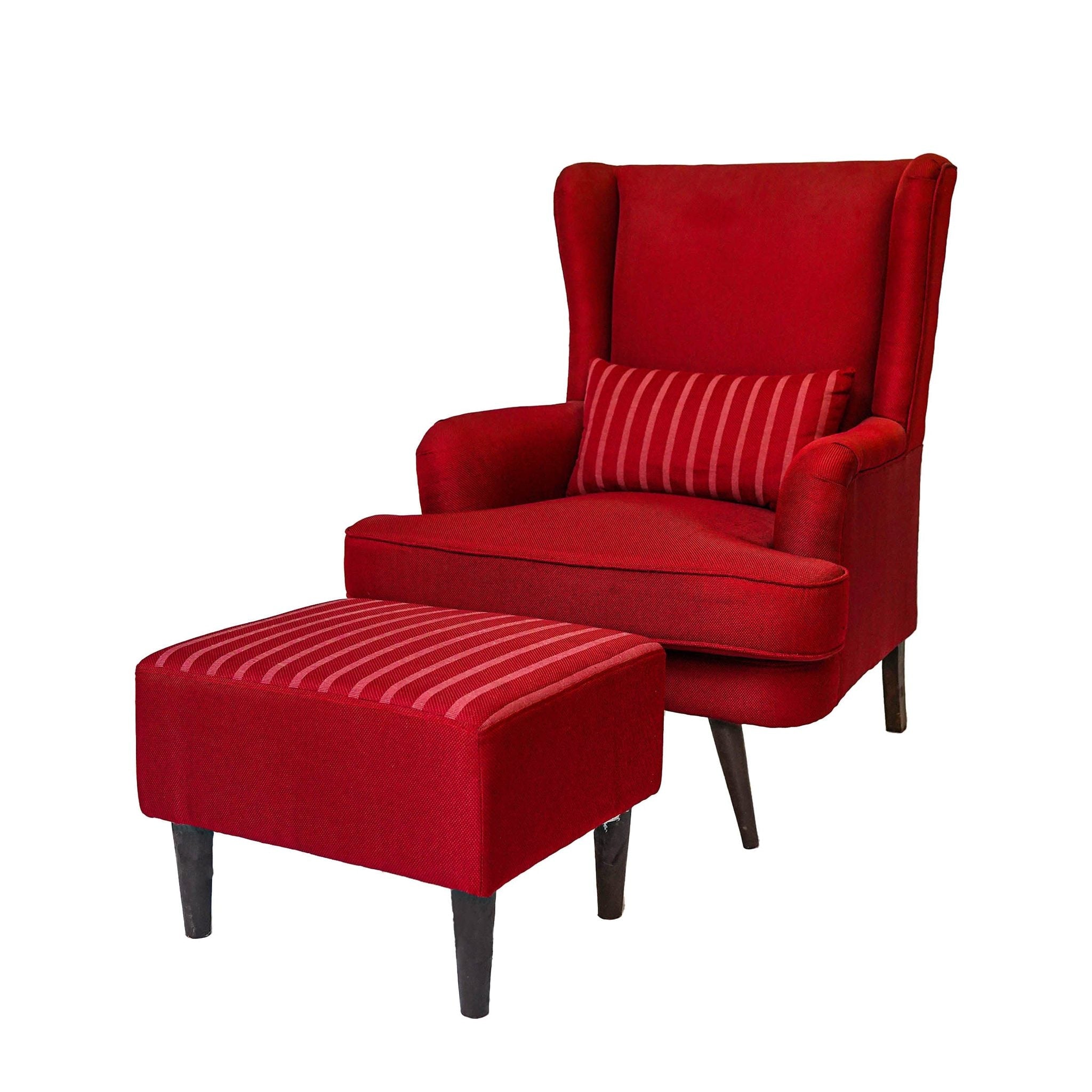 Phoenician High Back Chair & Foot Rest