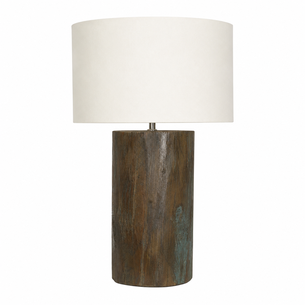 Wood Log Side Table Lamp II