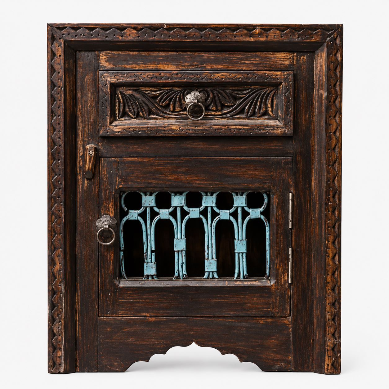 Iron Jaali Bed Side Table I
