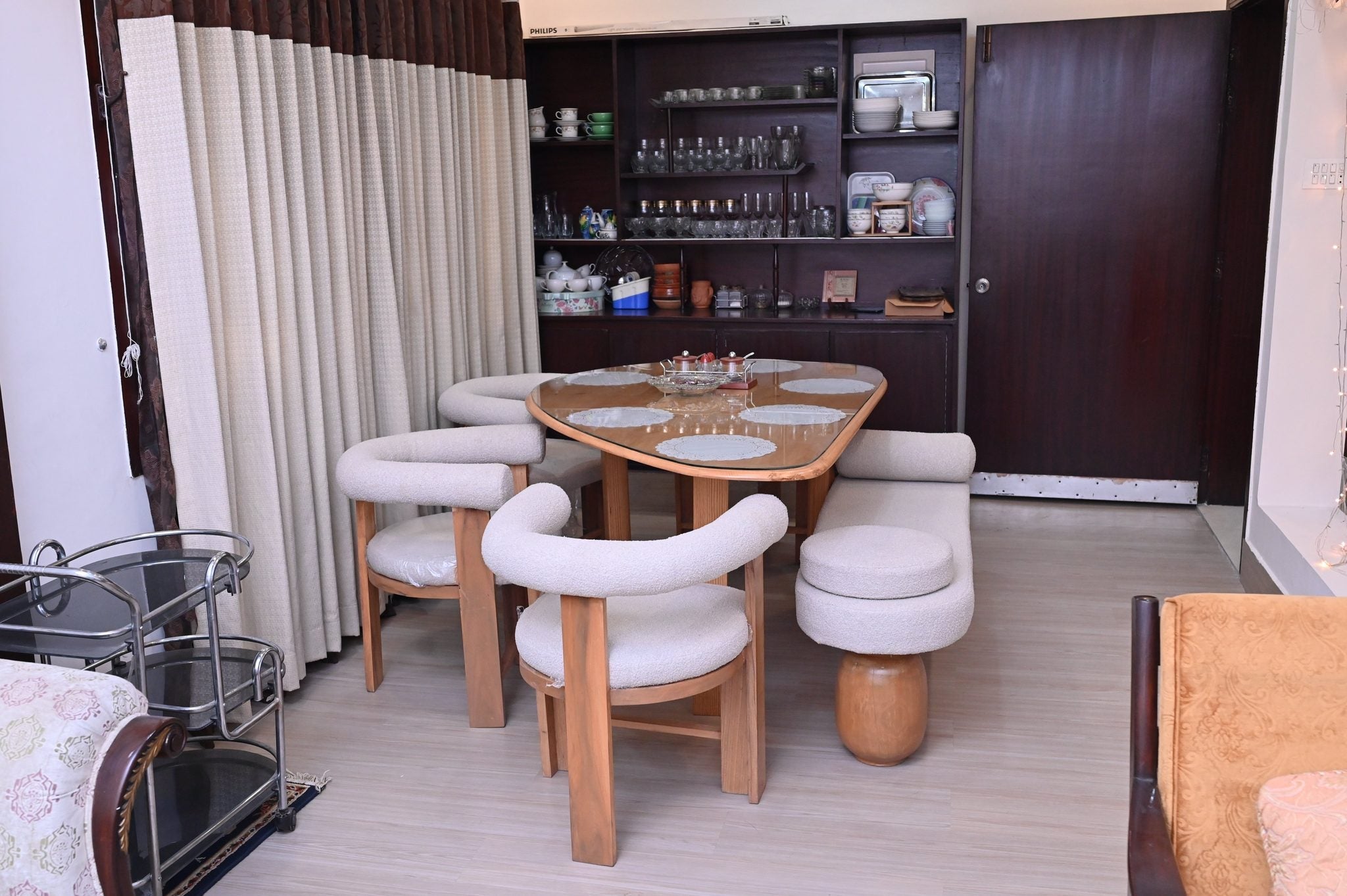 Nordic Dining Table with 4x Chairs & Bench
