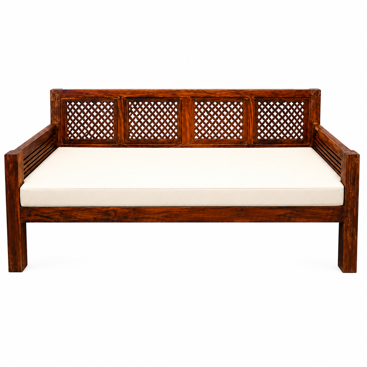 Wooden Jaali 3 Seater Sofa