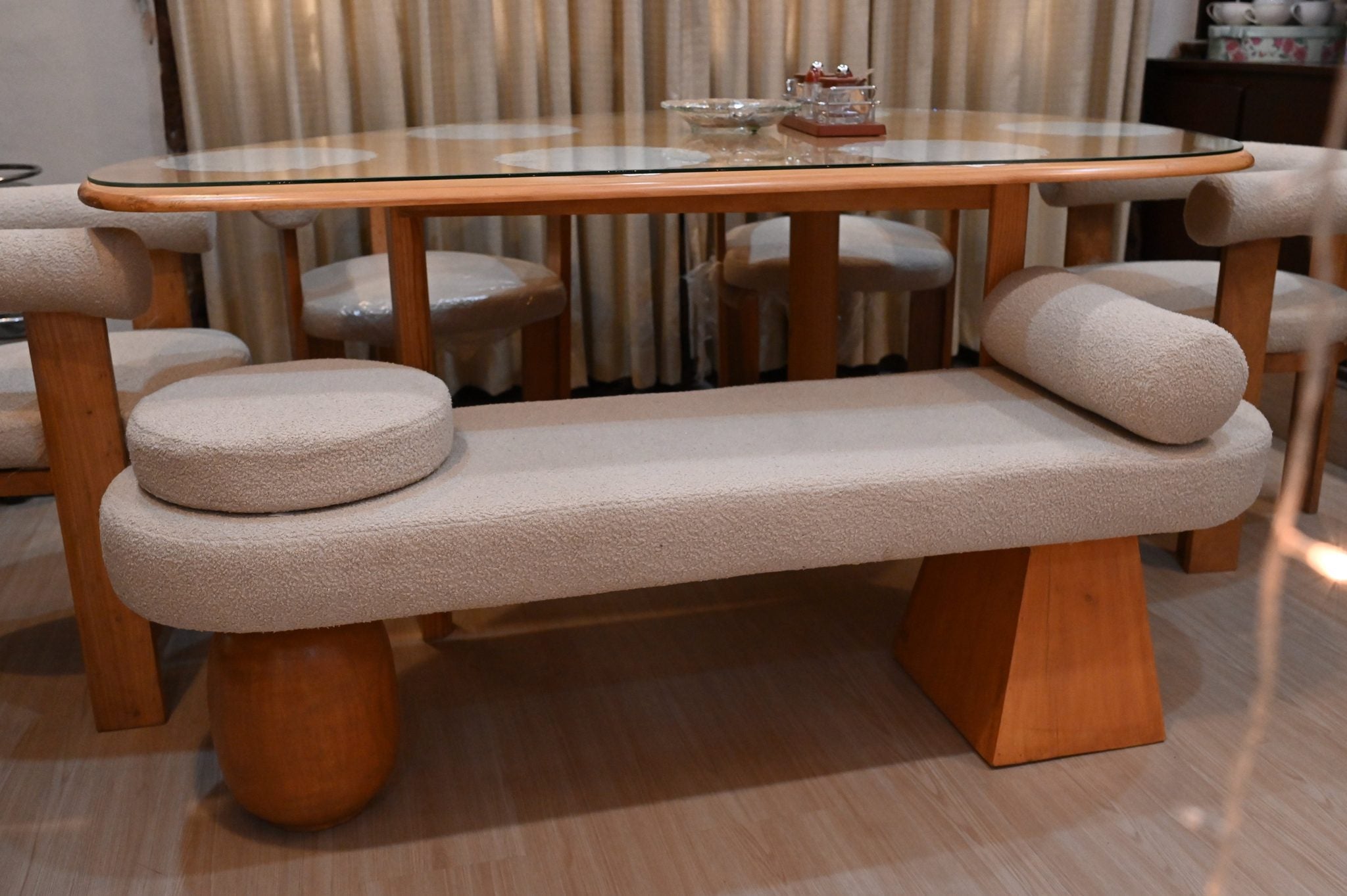 Nordic Dining Table with 4x Chairs & Bench