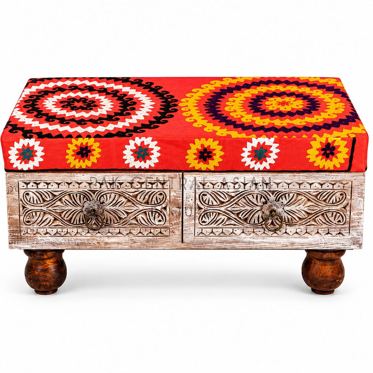 Sulemani 2 Drawer Stool - II