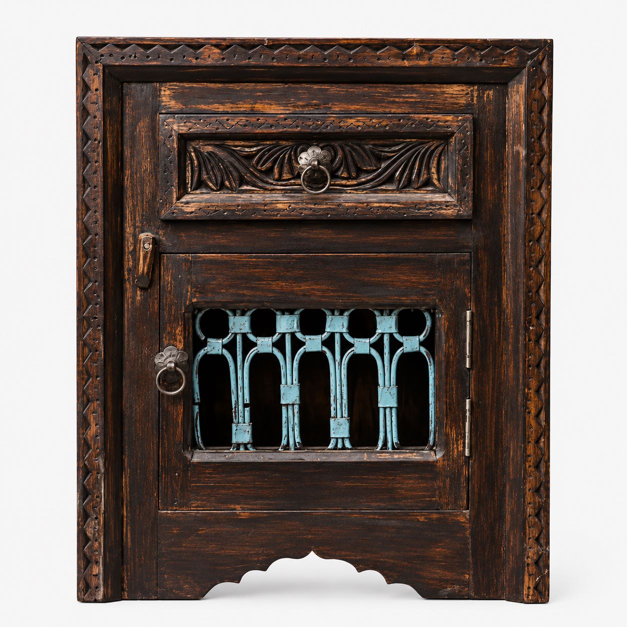 Iron Jaali Bed Side Table I