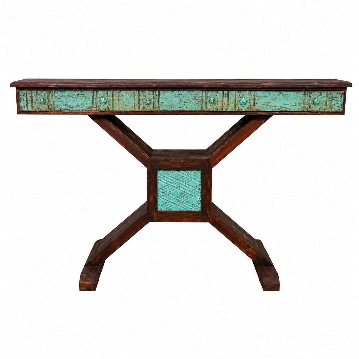 Sulemani Glass Top Console