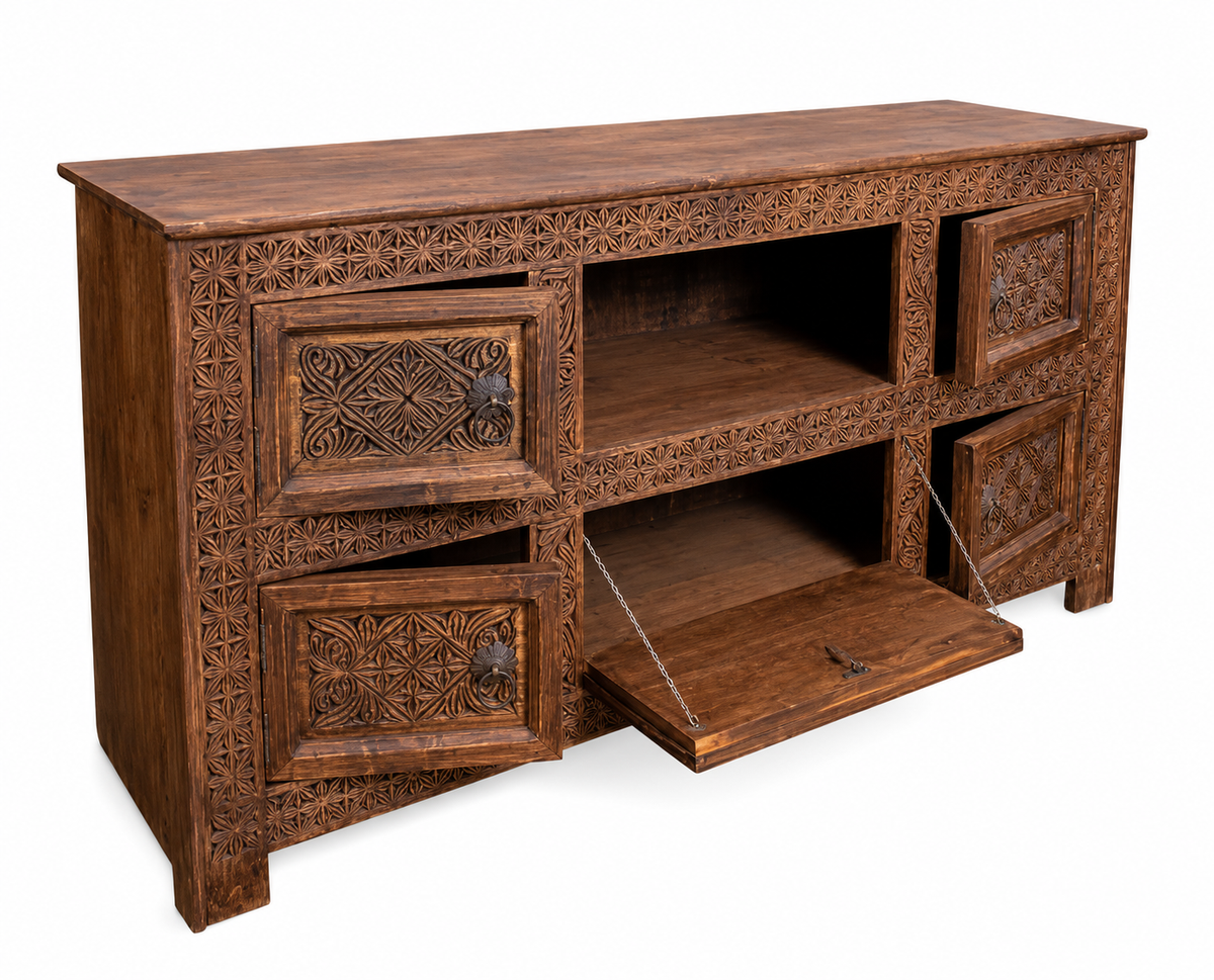 Sulemani TV Unit with Drawers & Cabinets